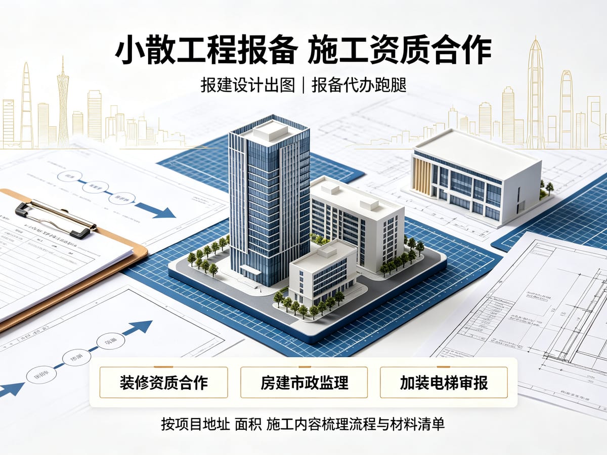 福田区街道办社区报备代办材料清单：业主、施工合同与安全管理资料
