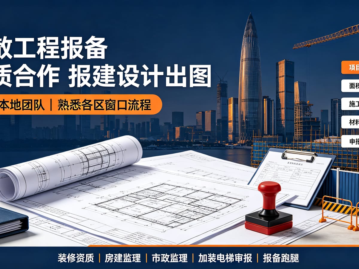 报建图设计｜厂房改建、装修改造、农民房相关报建：专业深度与签章